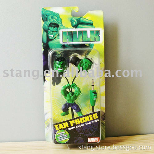Green Giant Plastic Earbuds